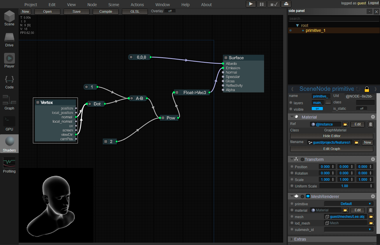 Node editor